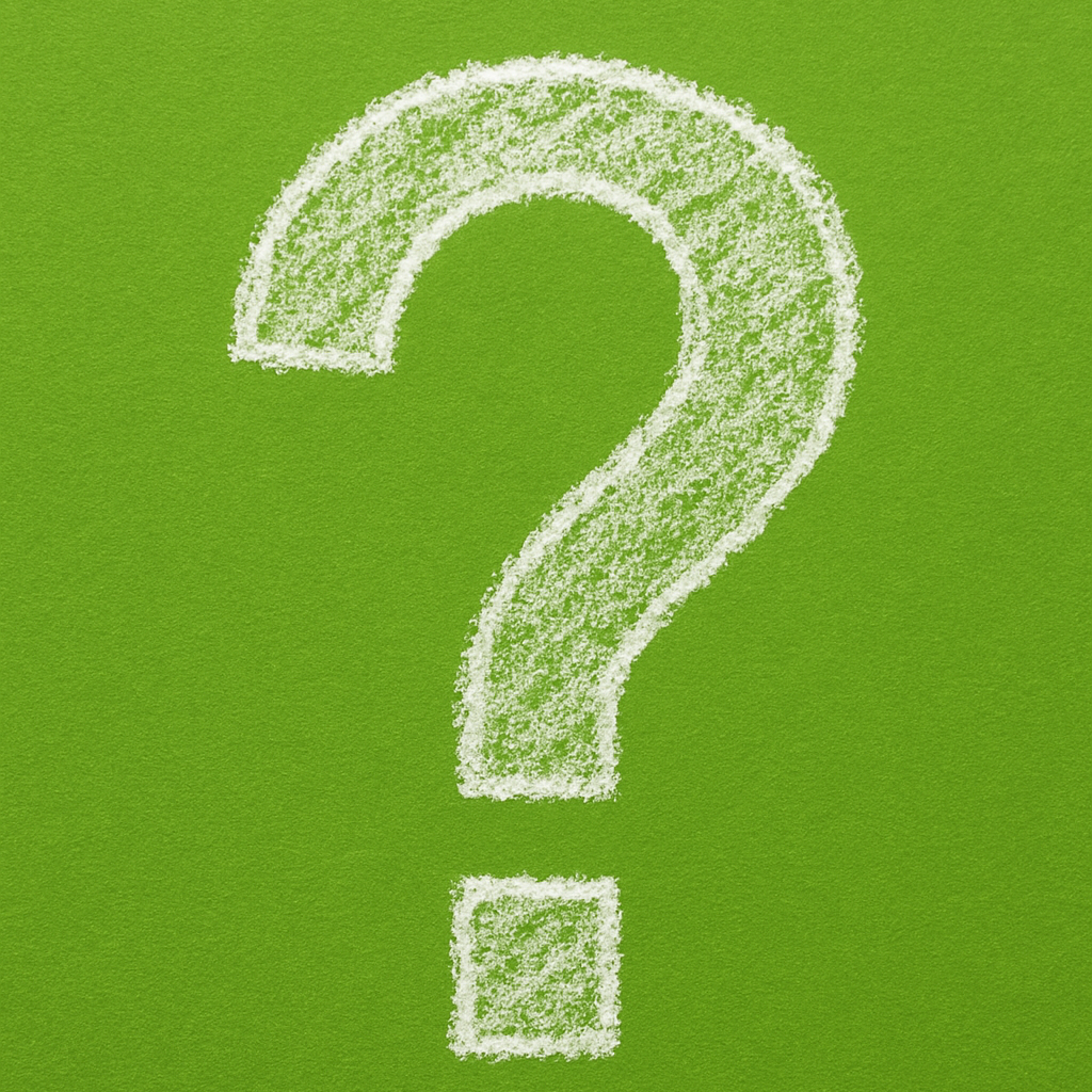 ett vitt frågetecken